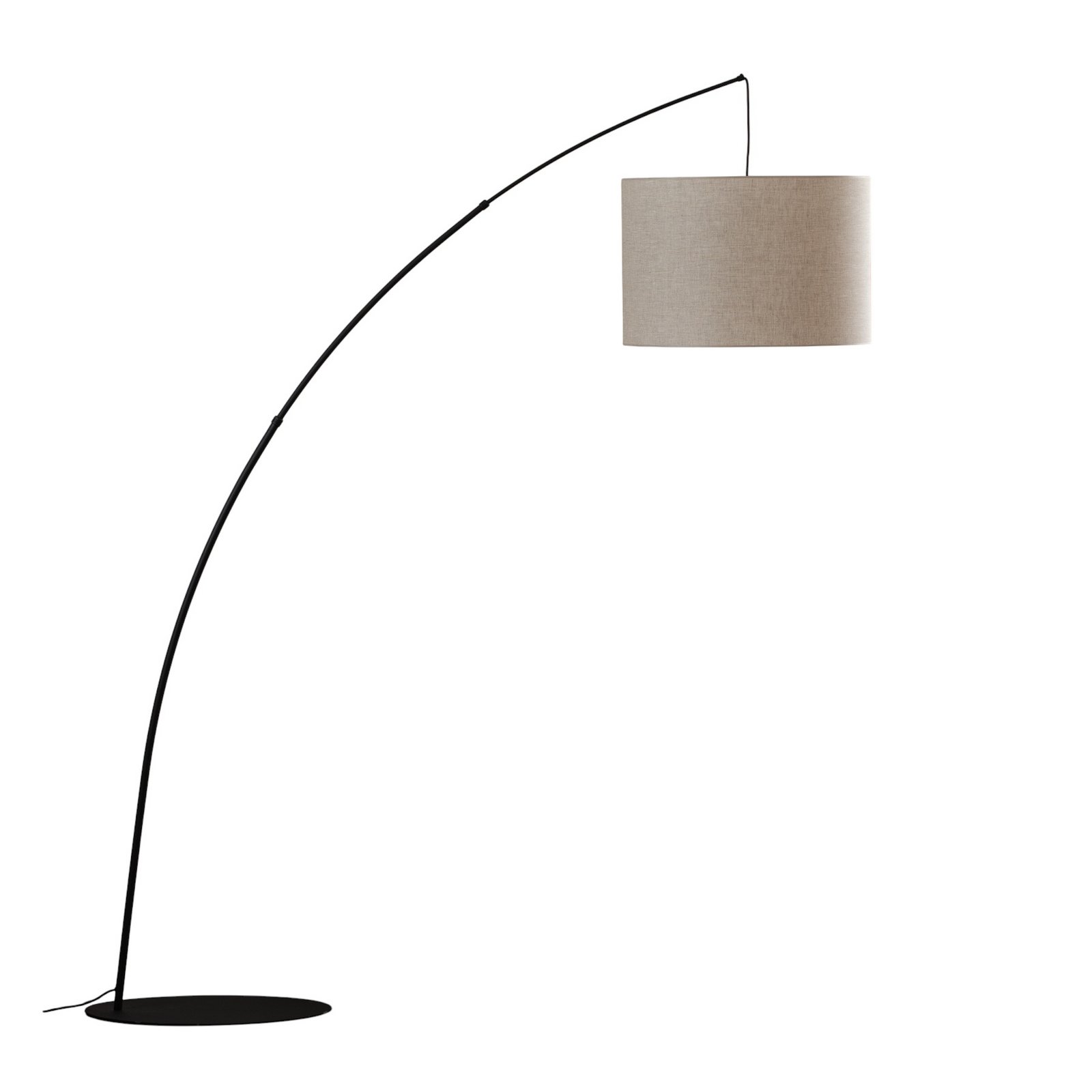 Moby Nature floor lamp with textile shade