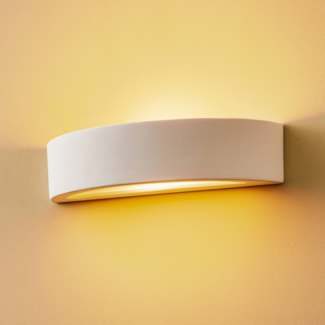 Turn wall light, ceramics, up/down, grey