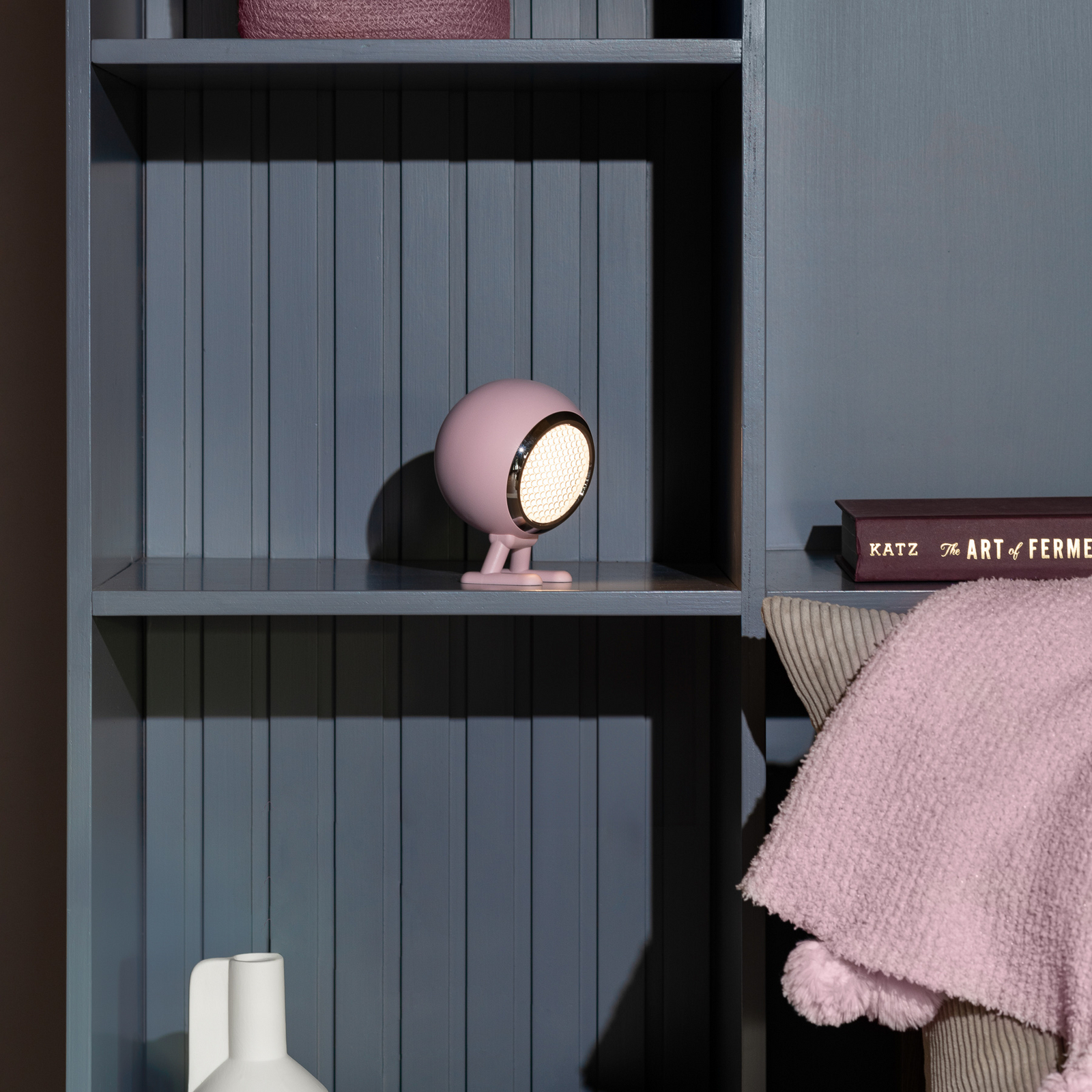 Norbitt 3.0 LED rechargeable desk lamp, pink, CCT - MR. WATTSON