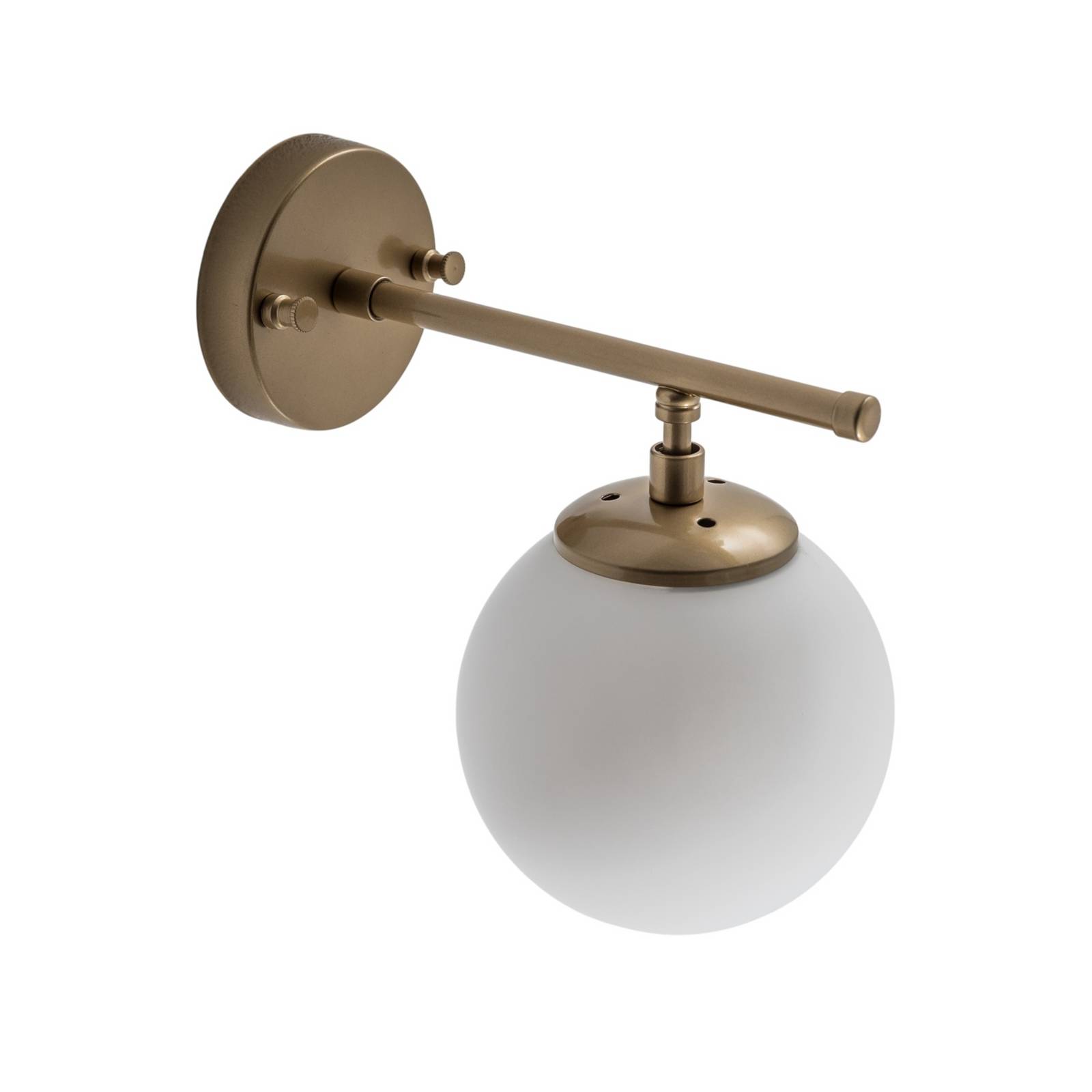 Kinkiet Roe, złoty, szkło, wysokość 24 cm, E14