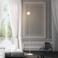 Karman lámpara de pie Atmosphere, blanca, 178 cm, plástico