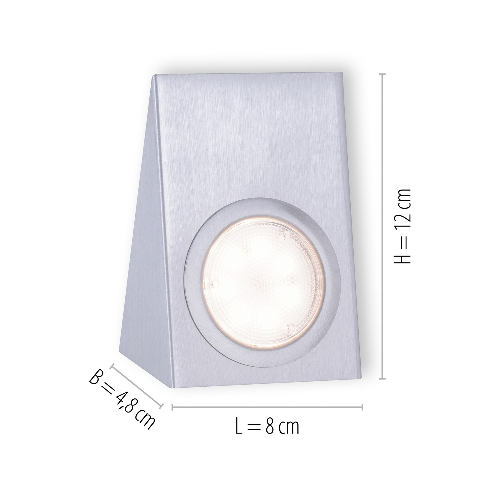 LED-es szekrény alatti világítás Theo, négyzet alakú, 3 darabos szett