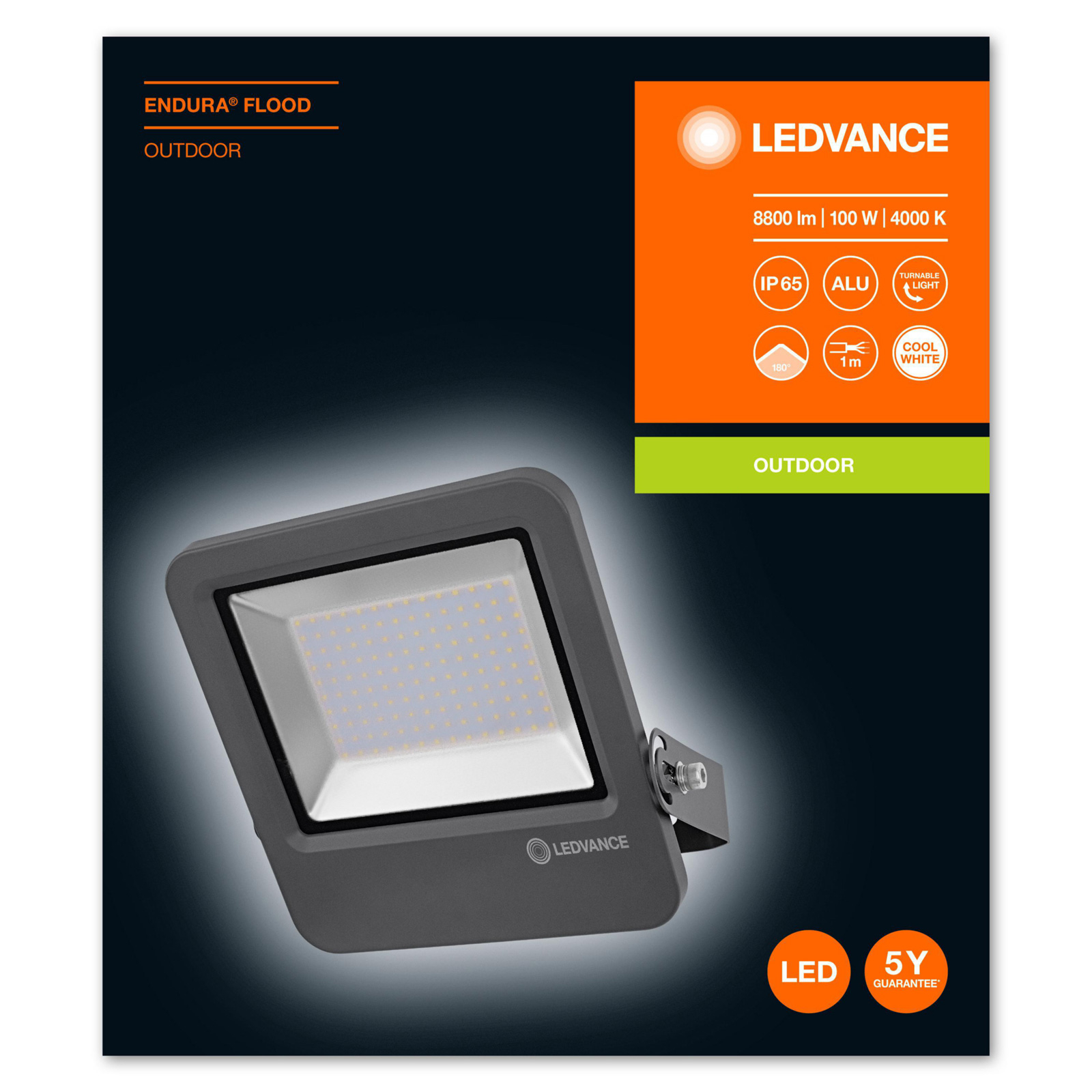 LEDVANCE Projetor de exterior Endura 840 DG 100W