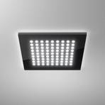 Ploché štvorcové LED svietidlo Domino, 21 x 21 cm, 18 W
