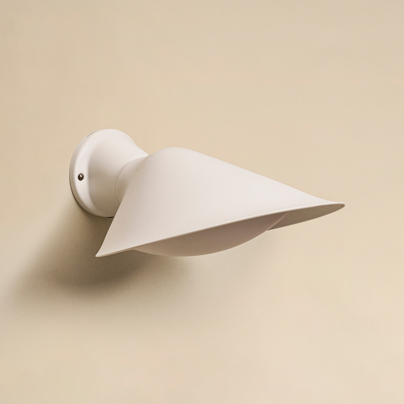 Applique Plume, alluminio/porcellana, bianca - DCW