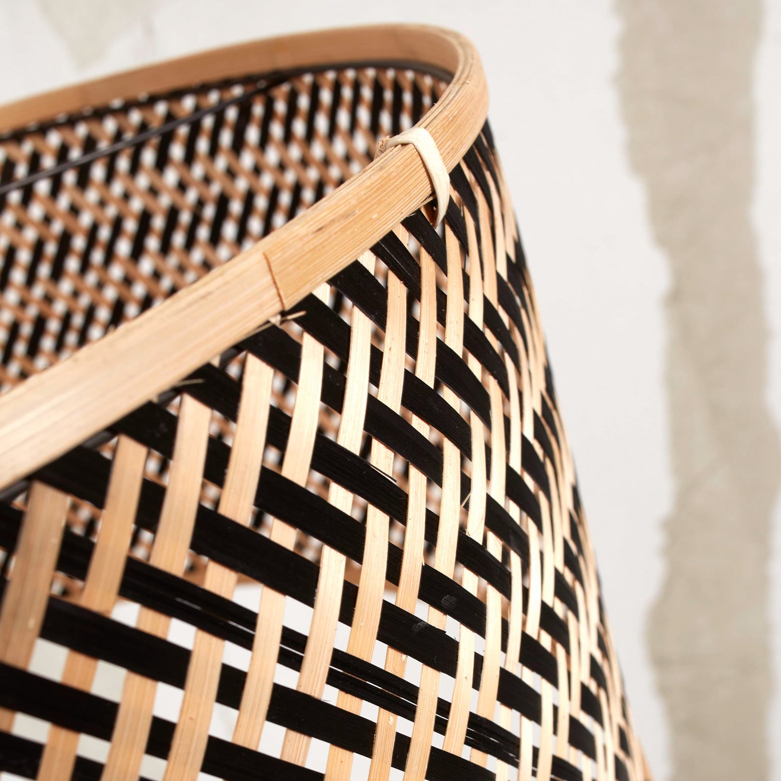 GOOD & MOJO Suspension Java, naturel/noir, Ø 50 cm, E27