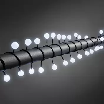 Lichterkette Biergarten 20 LED-Tropfen bunt