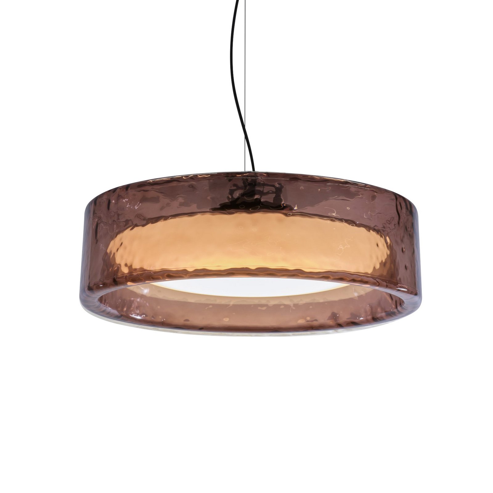 MARSET LED-Hängelampe Ringo, Ø 70 cm, rosé, TRIAC Kunststoff