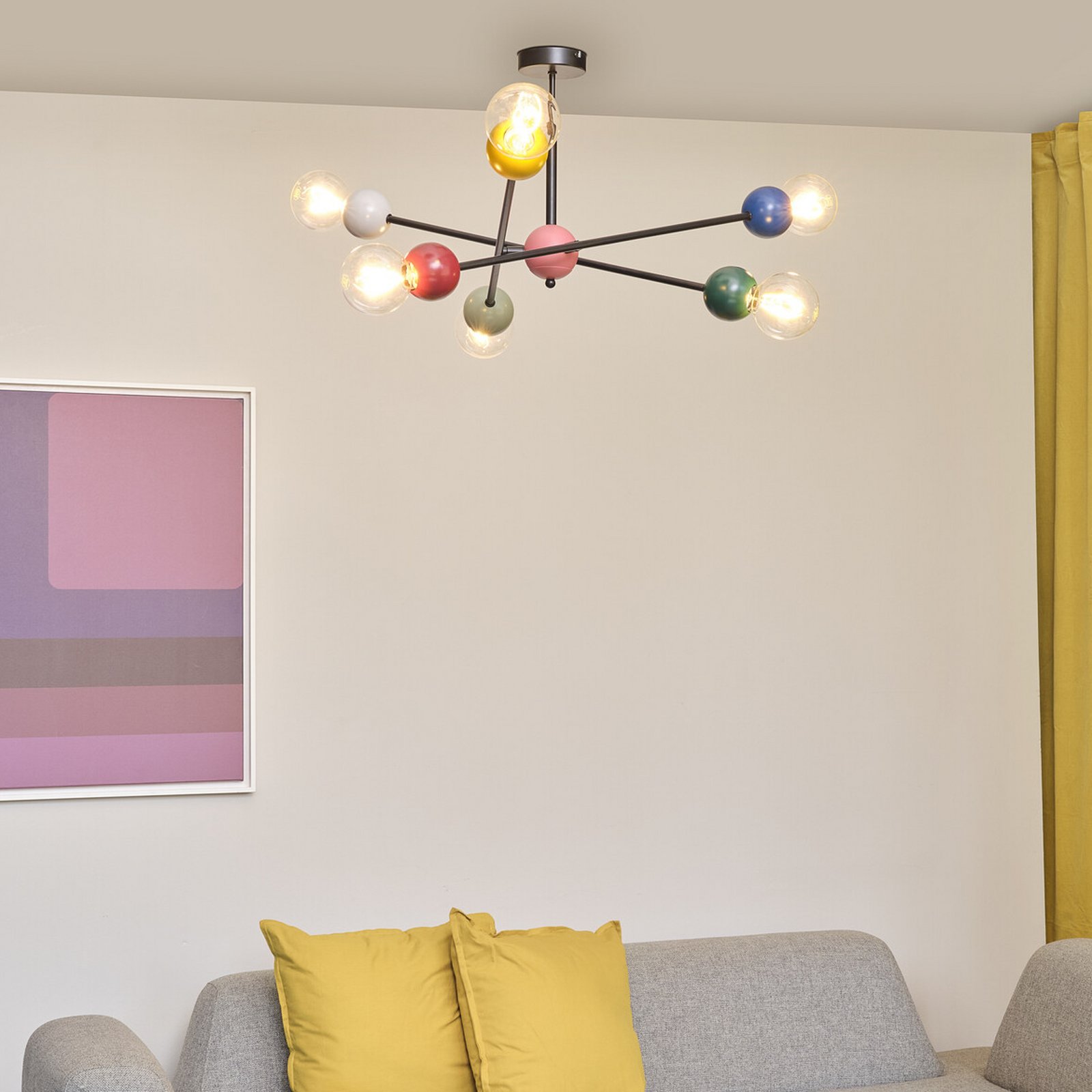 Plafonnier OSRAM Decor Bubble, à 6 lampes, acier, multicolore, E27