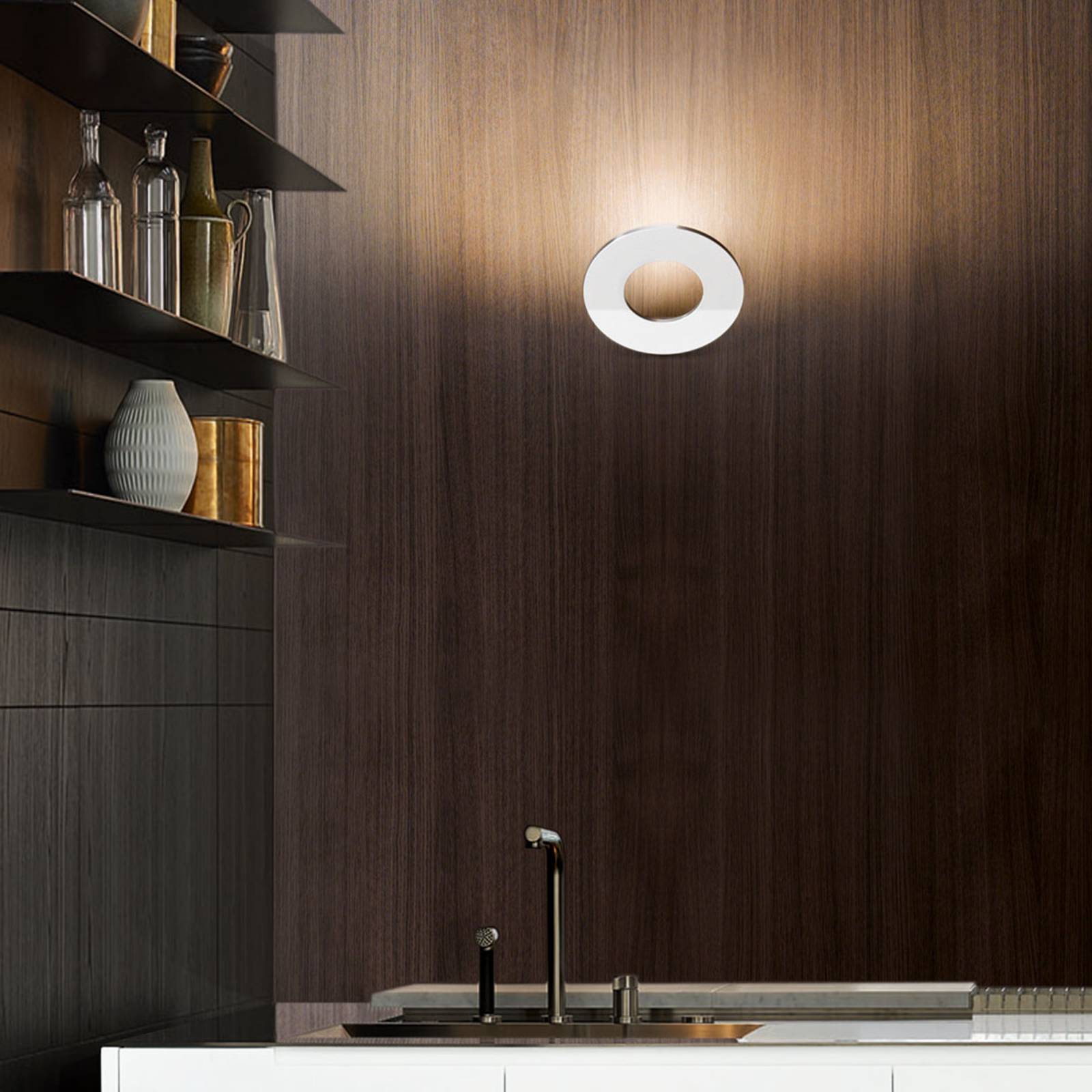 Cini & Nils Cini&Nils Passepartout LED wall light white, for Hallway, aluminium, 18 W, energy efficiency: A+, H: 16 cm