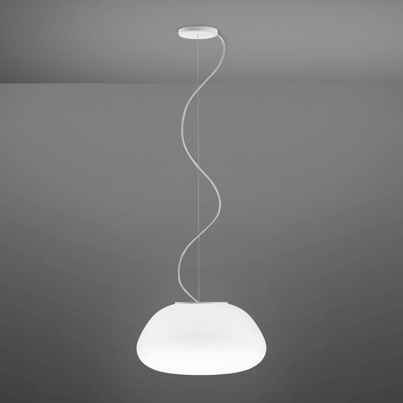 Fabbian Lumi Poga szklana lampa wisząca, Ø 42 cm