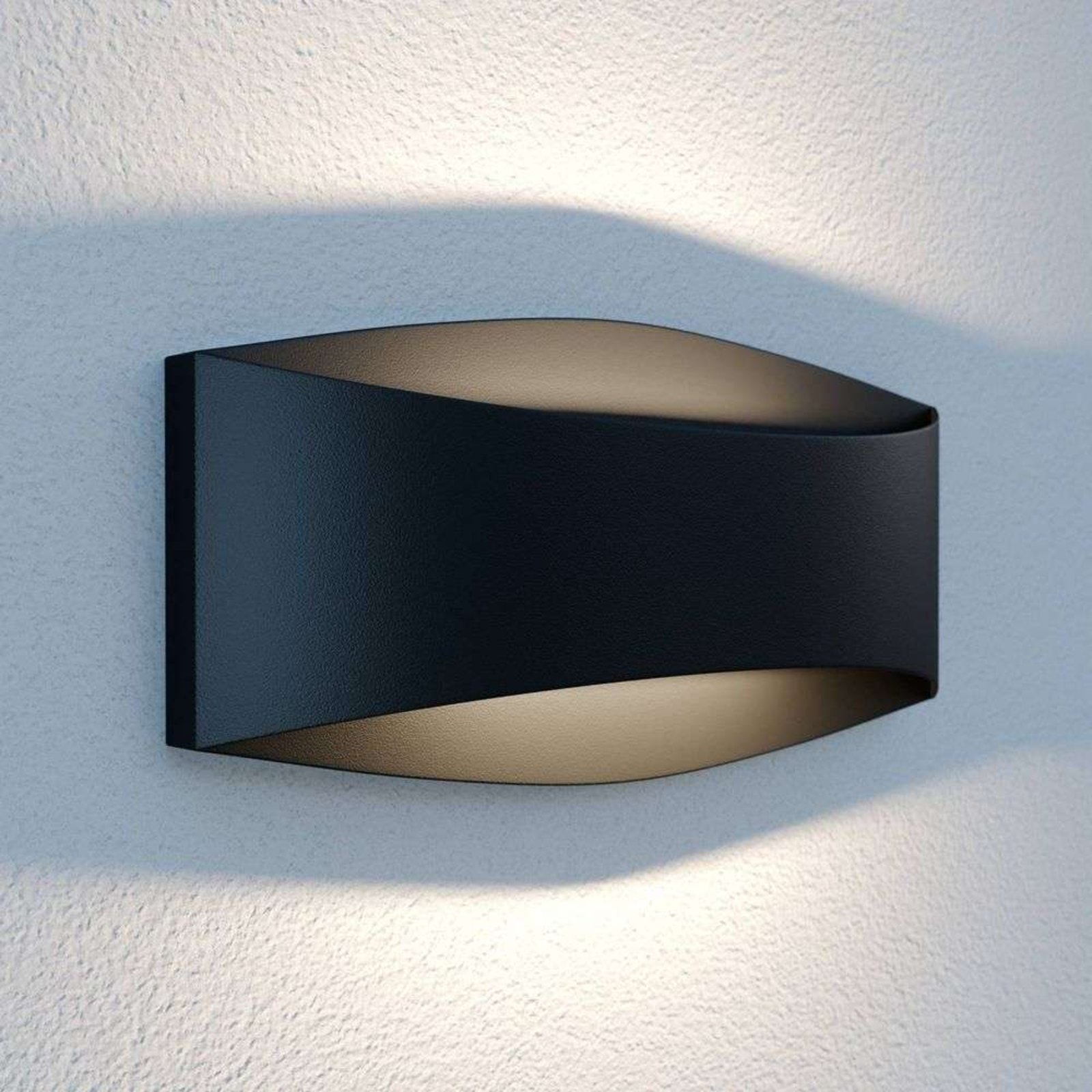 Evric LED Aplica de Exterior L25,4 Black - Lindby