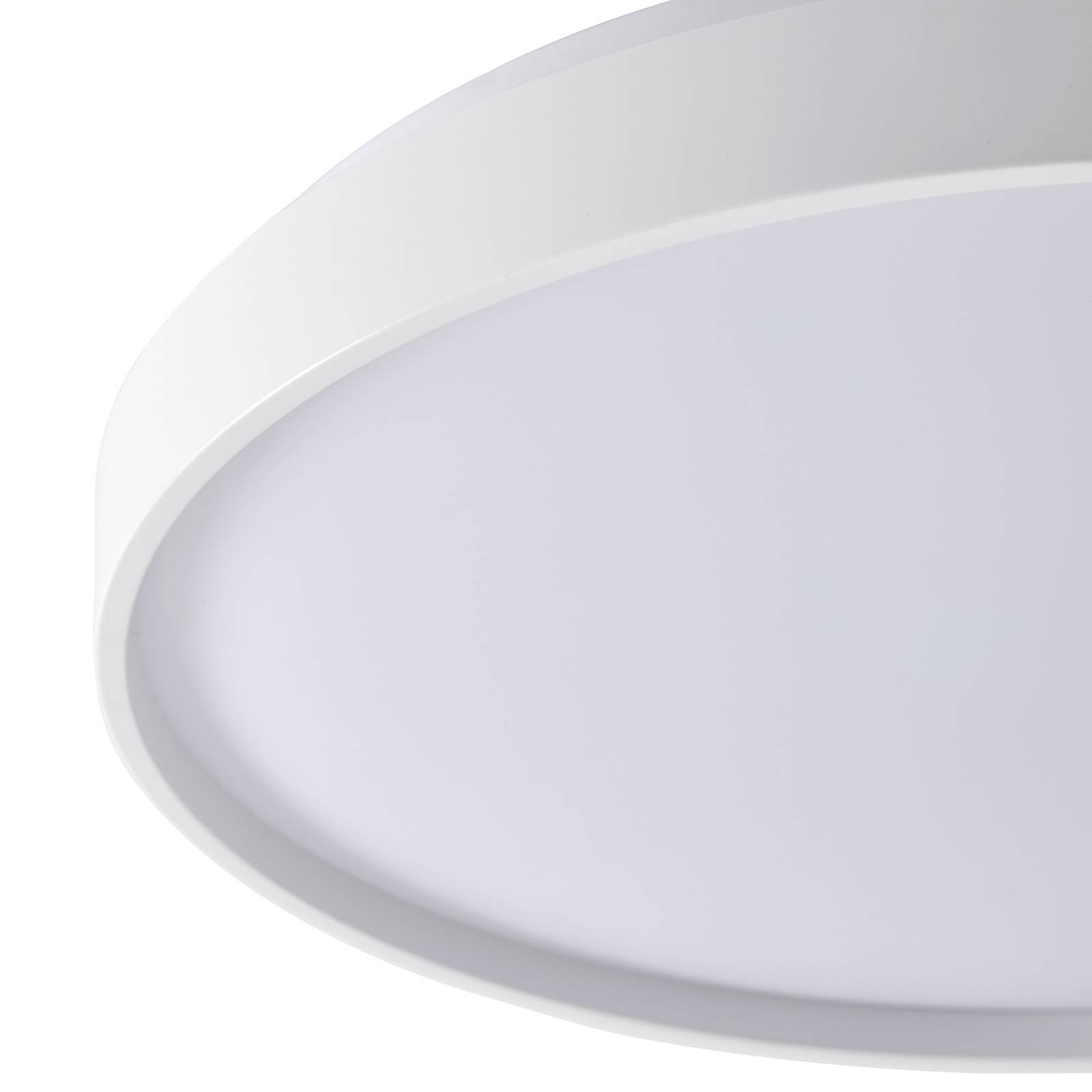 Lampa przysufitowa Lindby Smart LED Mirren, biały, metal, CCT, Tuya