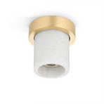 Downlight Miss Marble, Carrara/latão - DESIGN BY US