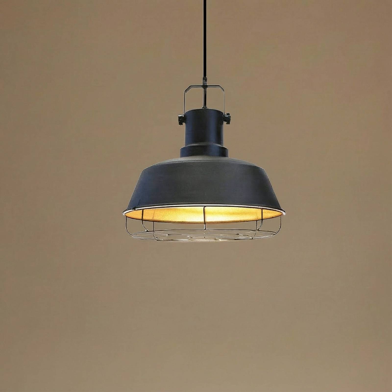 Hängeleuchte Mason, schwarz, Ø 41 cm, Metall, E27 günstig online kaufen