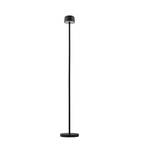 Lindby LED podna lampa na baterije Isason, crna, aluminij, Ø 11 cm