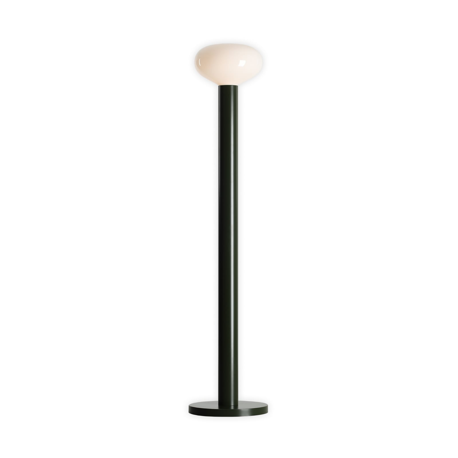 Podna lampa Flo, zelena, Ø 30 cm, 1 žarulja, staklo - Aldex