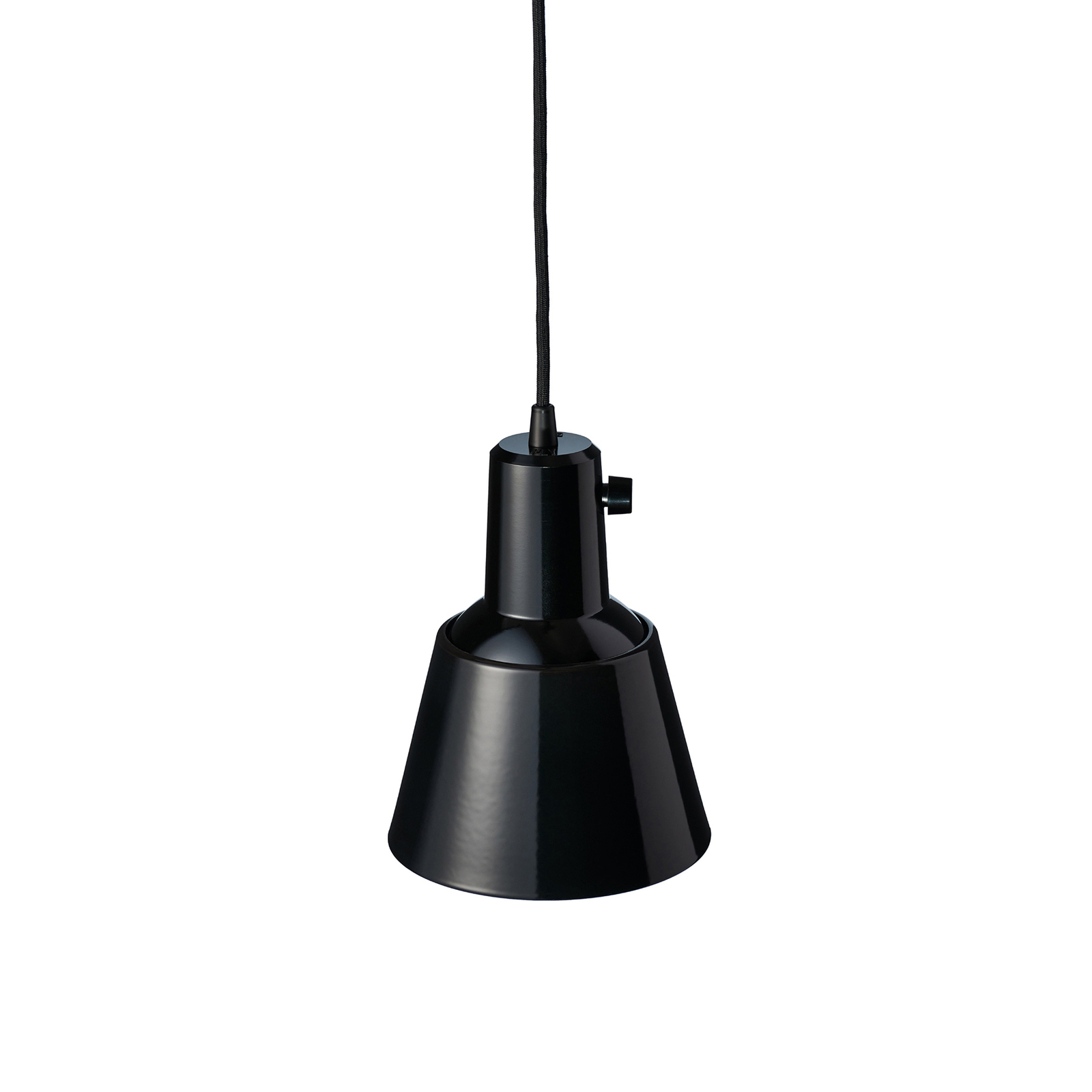 lampa wisząca midgard K831, emaliowana na czarno