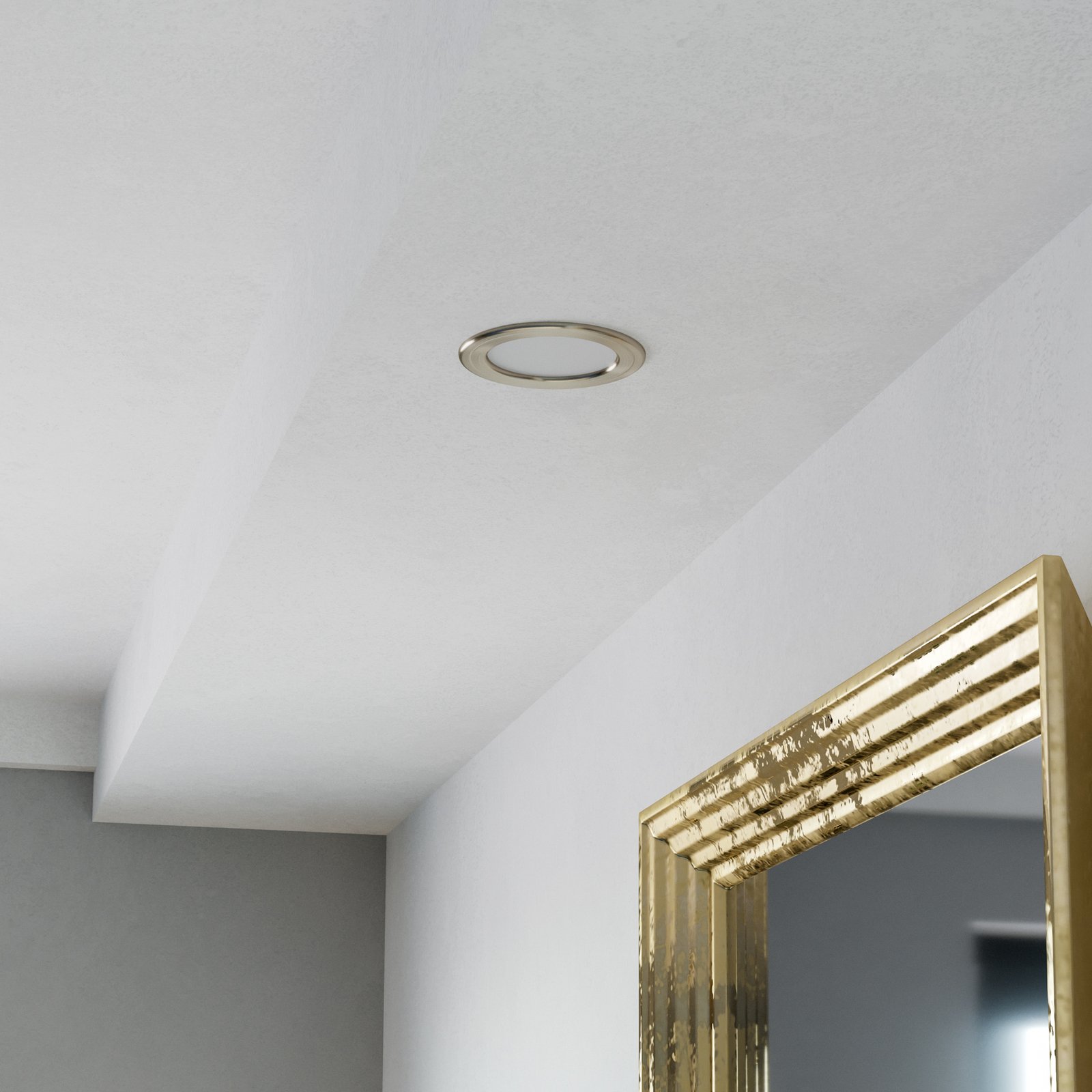 EGLO connect Smart LED beépíthető lámpa Fueva 6-Z, szürke, Ø 12 cm