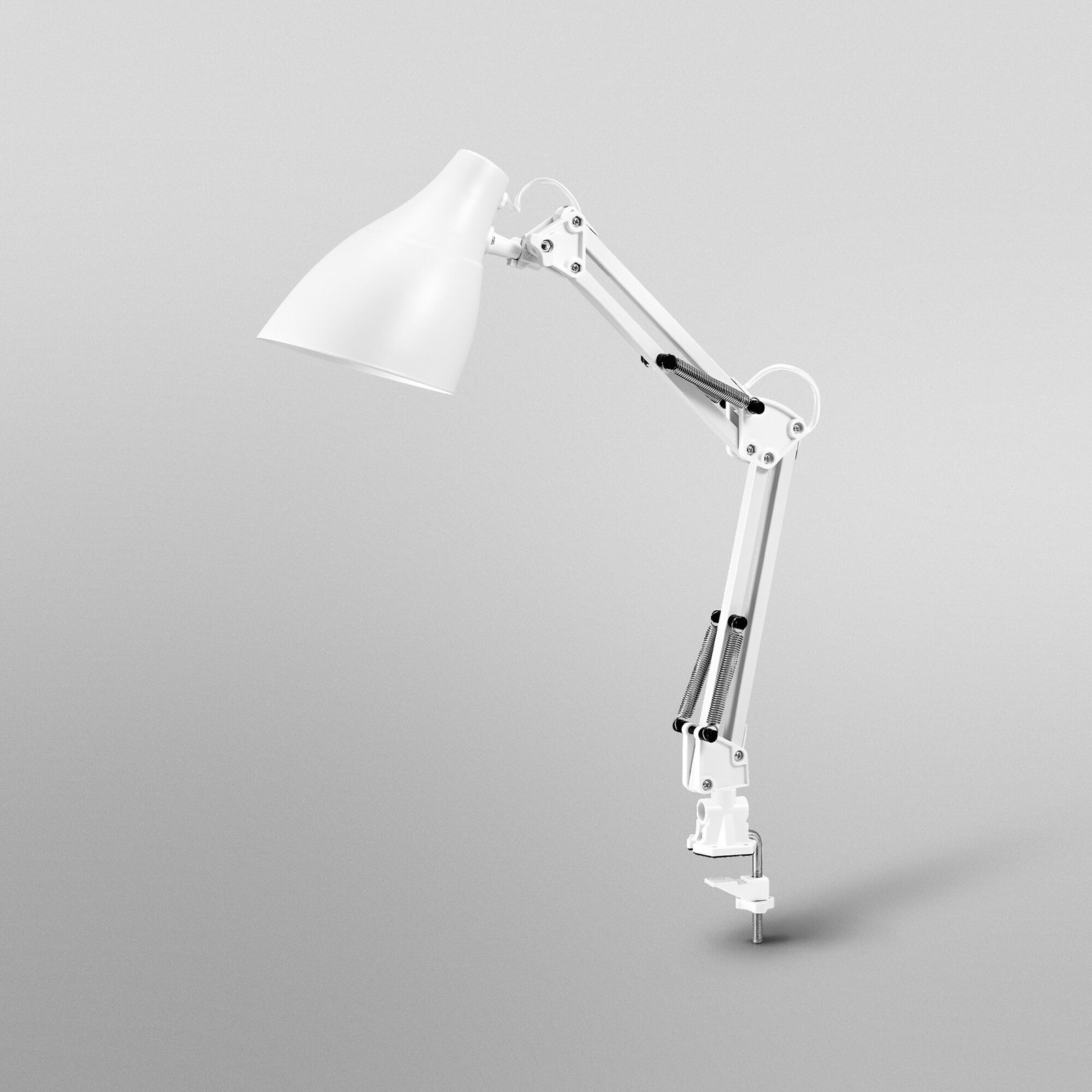 Lampa cu clemă OSRAM Office Line Desk Pear Clip, albă, E27