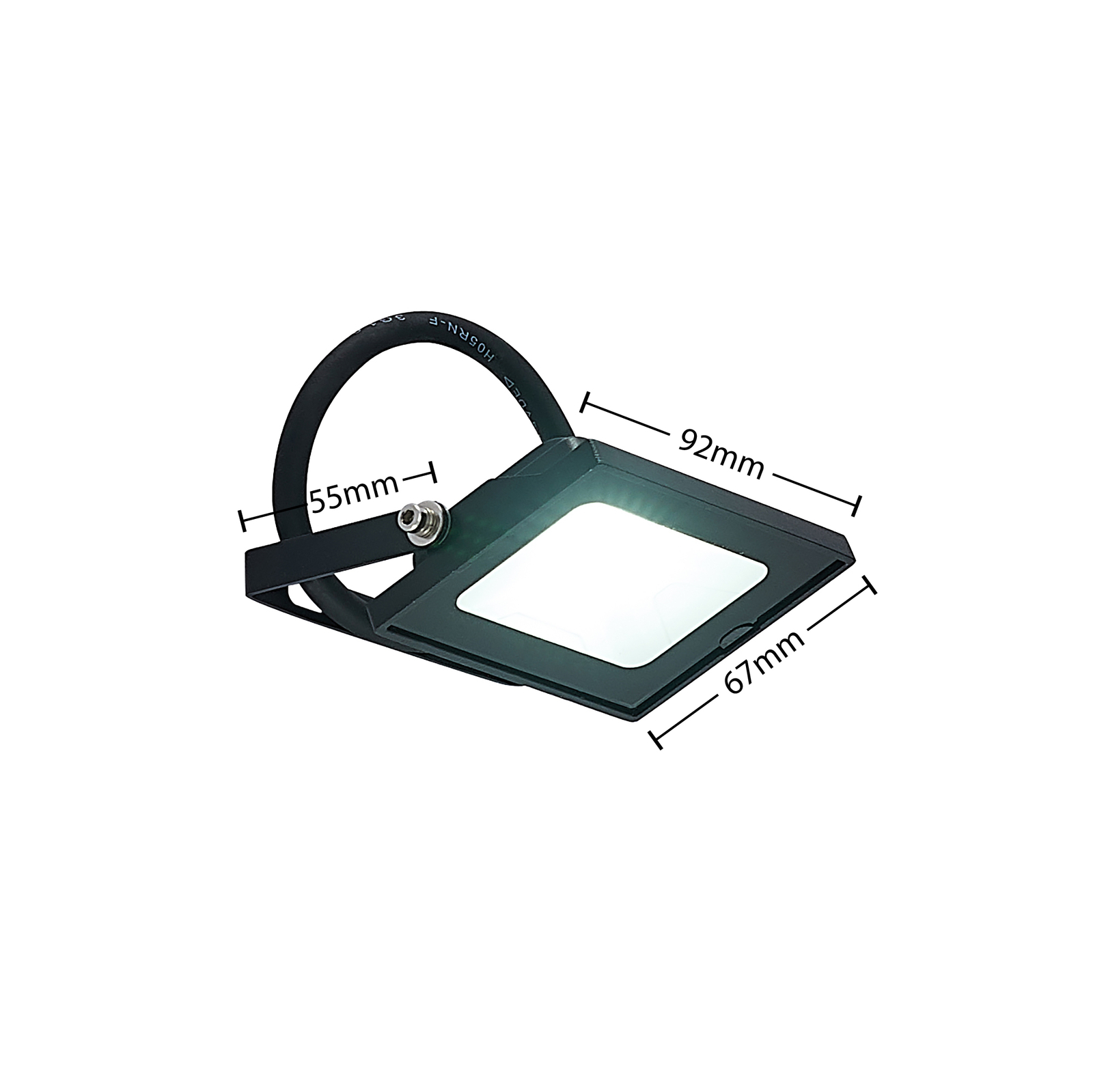 Lindby Aine LED-Außenspot schwarz 6,7 cm