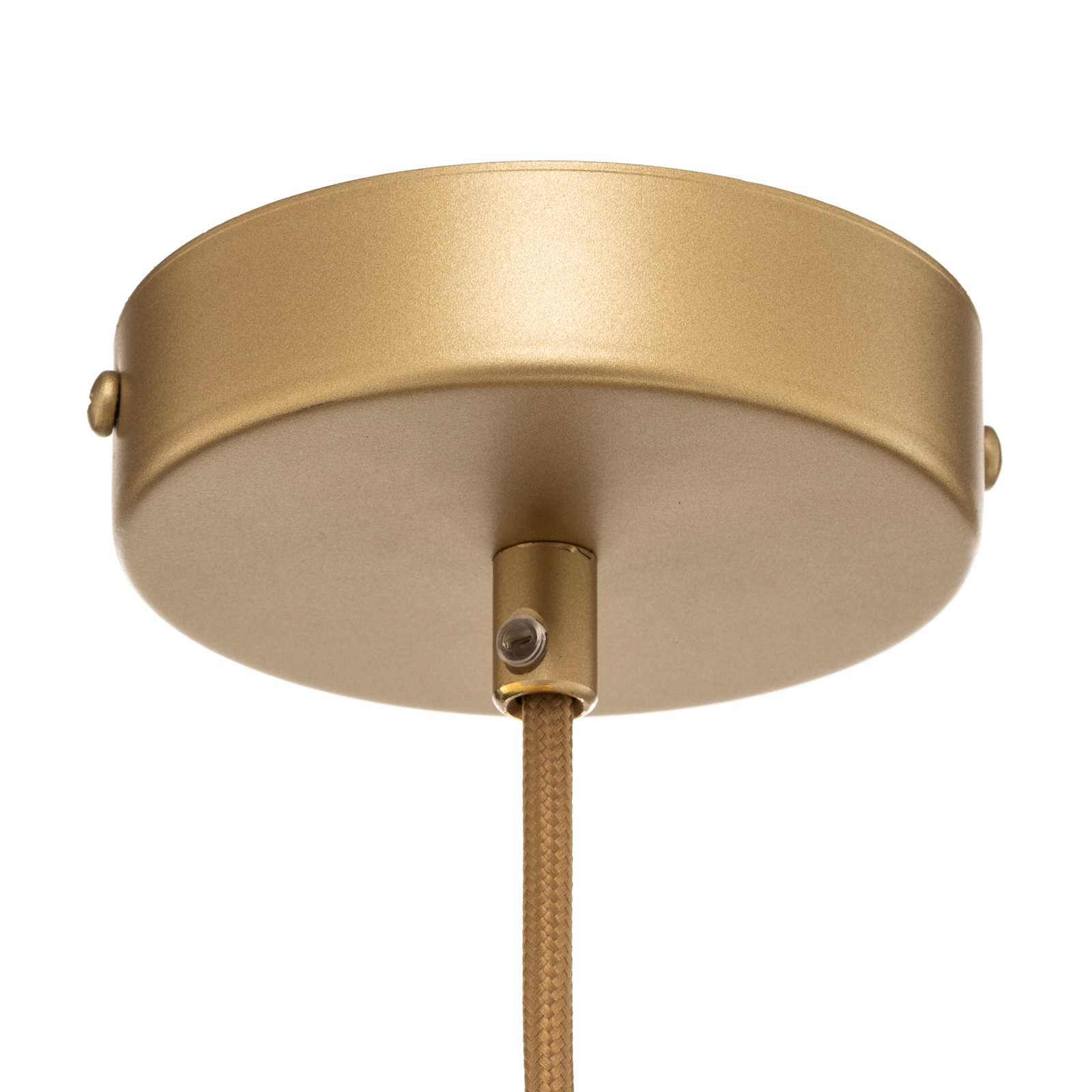 Lámpara colgante Fera, dorado/negro moteado, Ø70cm