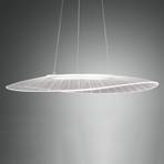 Suspension LED Vela, blanc, Oval, 78 cm x 55 cm