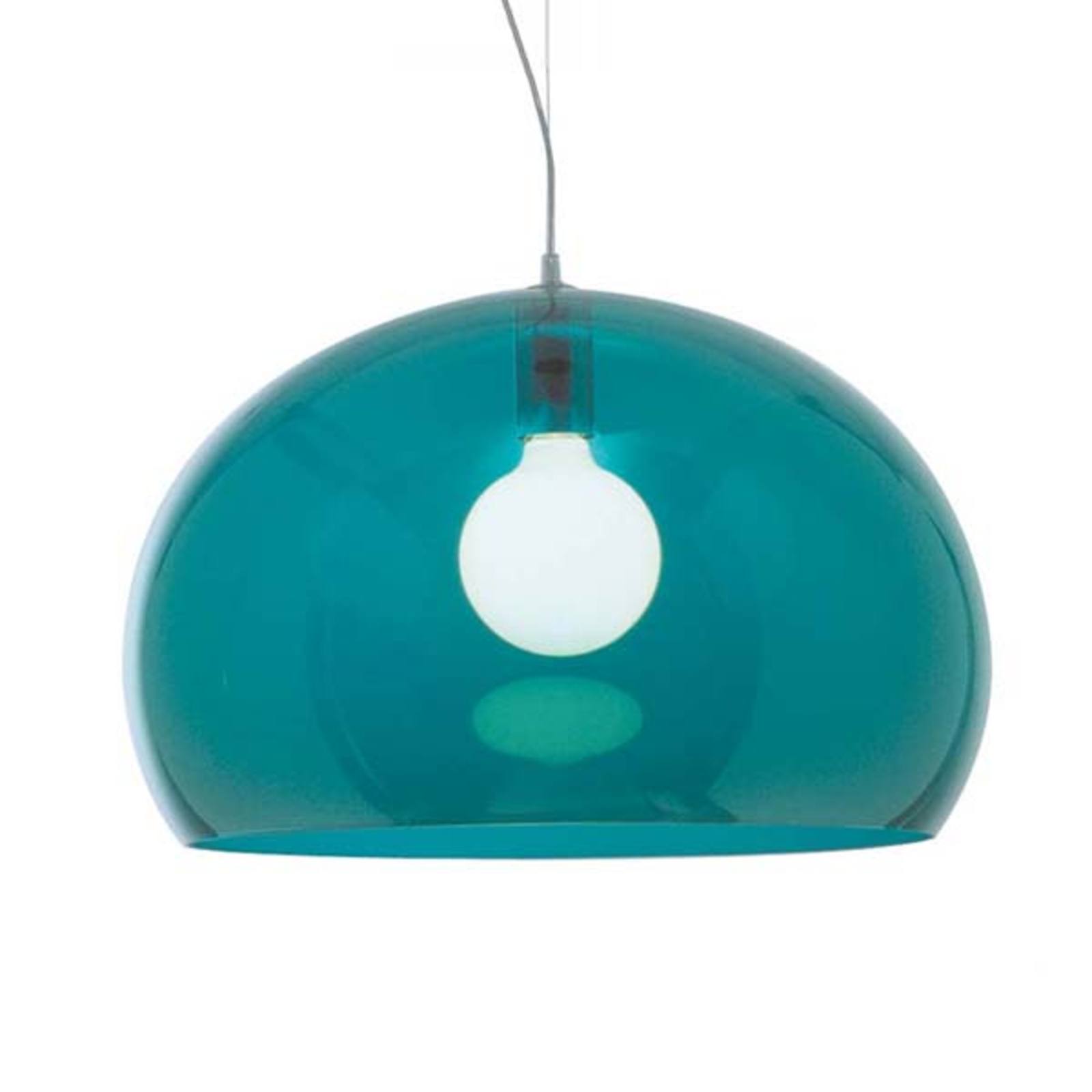 Kartell FL/Y - LED-Hängeleuchte, petrolblau
