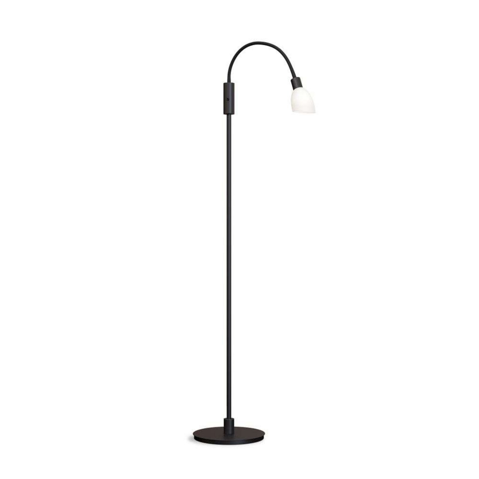 Cut 1 Floor Lamp Black/Opal - Herstal