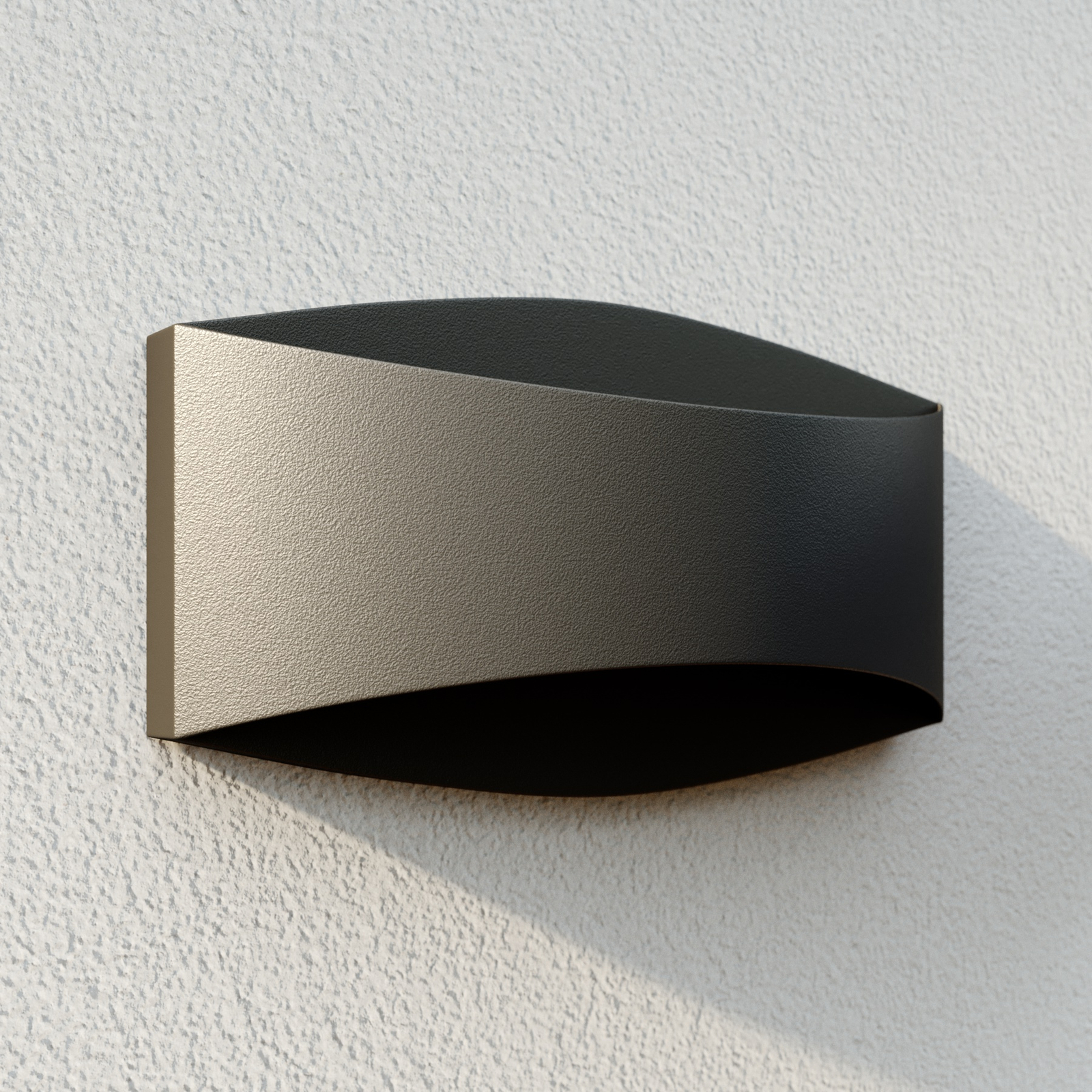 Lindby Evric LED outdoor wall lamp, width 20.3 cm
