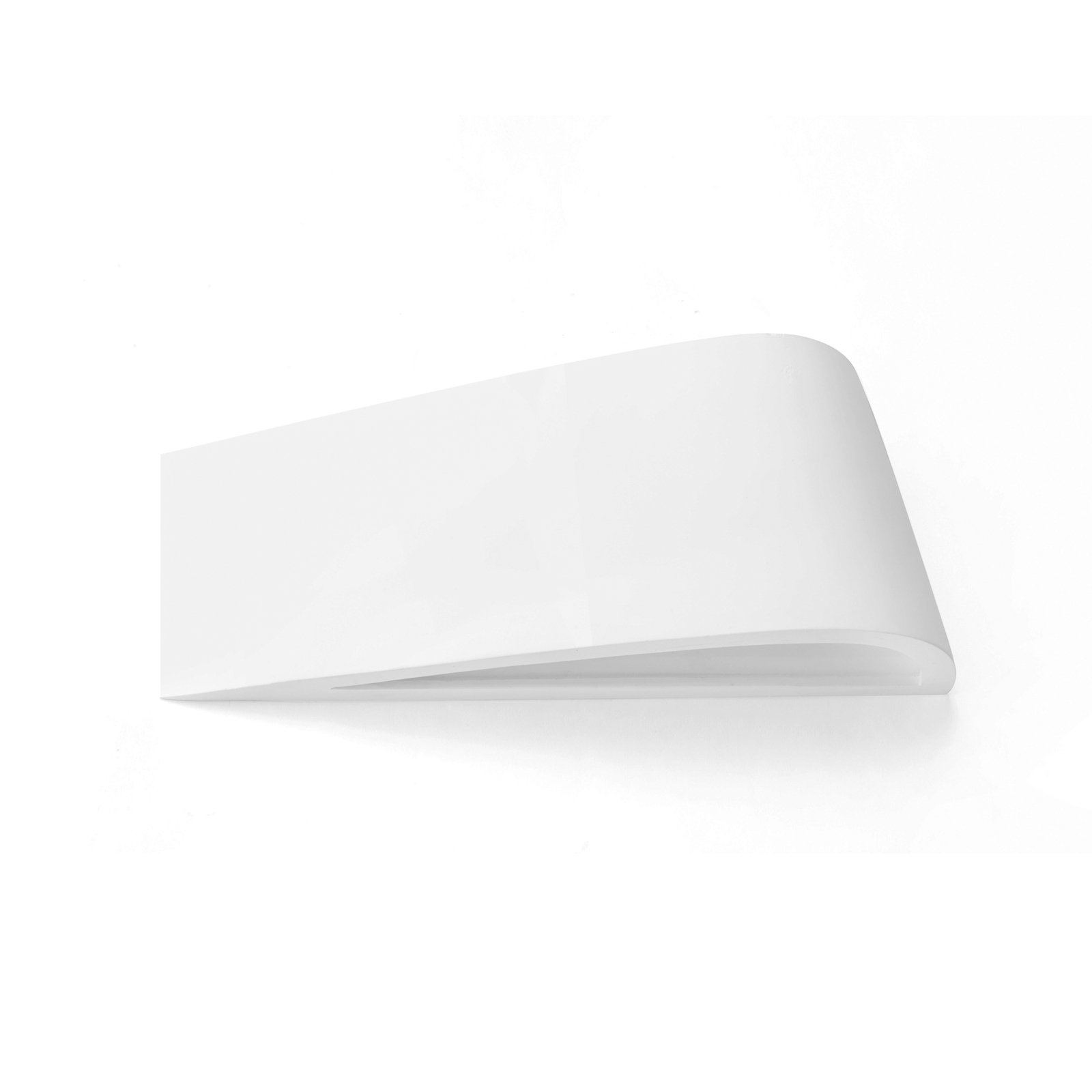 Delfi wall light, white, plaster, 35 cm wide, G9