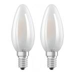 OSRAM LED лампа за свещи E14 4W топло бяла в комплект от 2