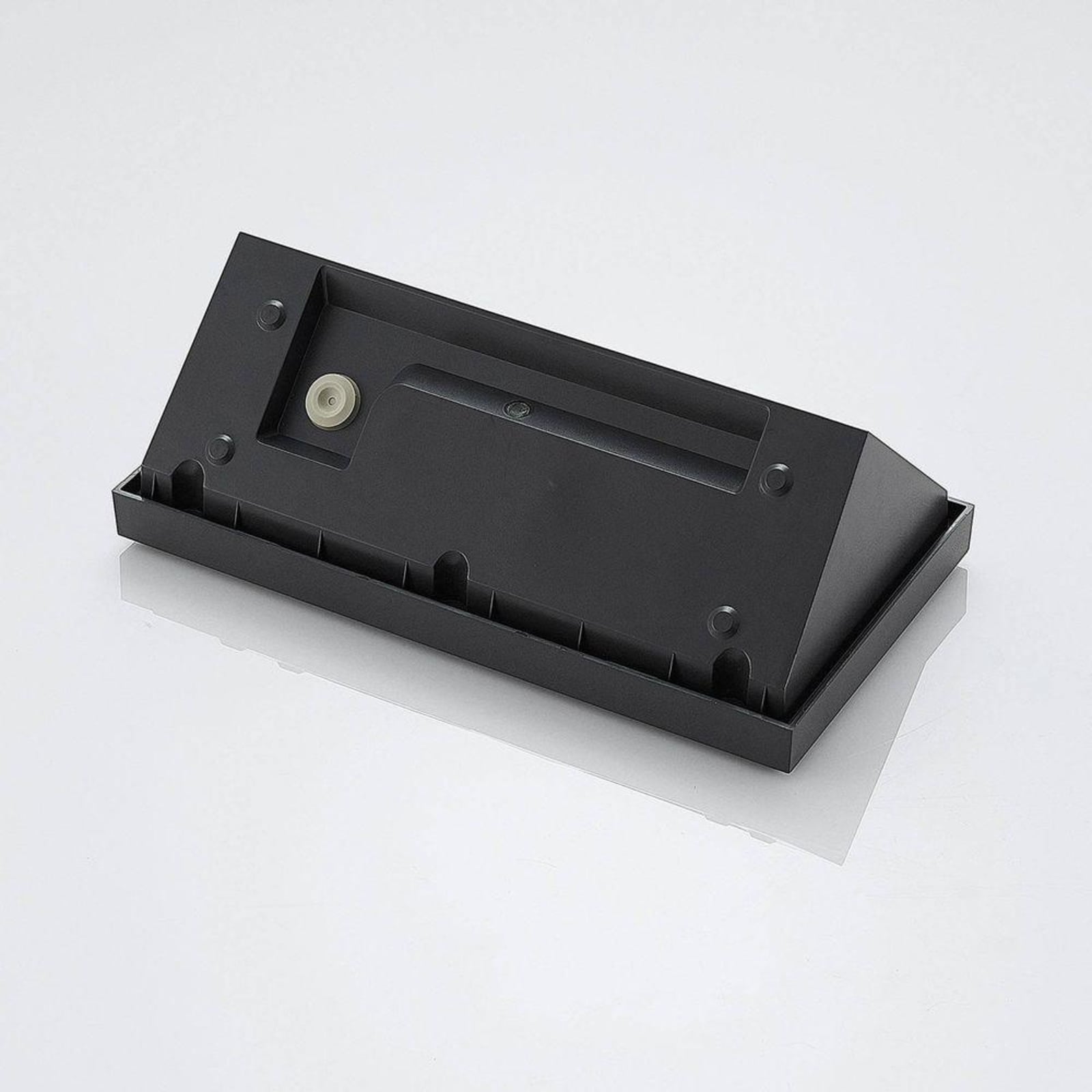 Lindby LED buiten wandlamp Abby, sensor, IP65, donkergrijs Lindby LED buiten wandlamp Abby, sensor, IP65, donkergrijs