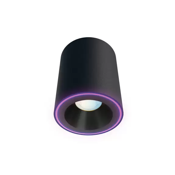 Lampenwelt Calex Smart Halo Spot LED-Deckenstrahler, schwarz