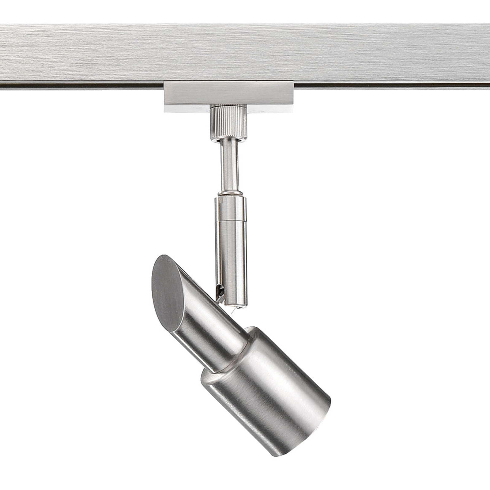 Fischer & Honsel 51981 GZ10 spotlight for HV-Track 4 nickel dim, for Living / Dining Room, metal, GZ10, 50 W, energy efficiency: A++, L: 8.5 cm, W: 5.2 cm, H: 12 cm