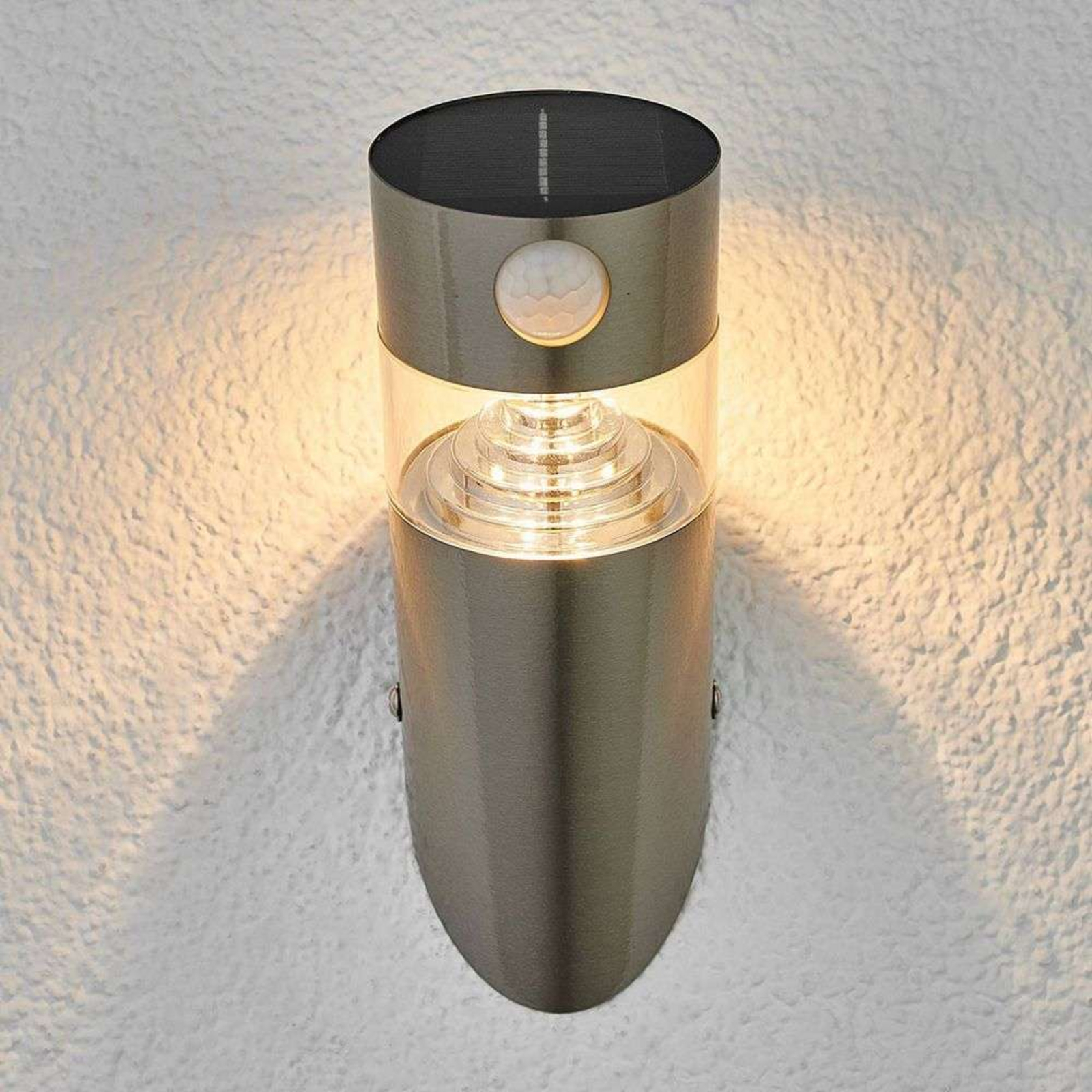 Kalypso LED Aplica de Exterior w/Sensor Stainless Steel - Lindby