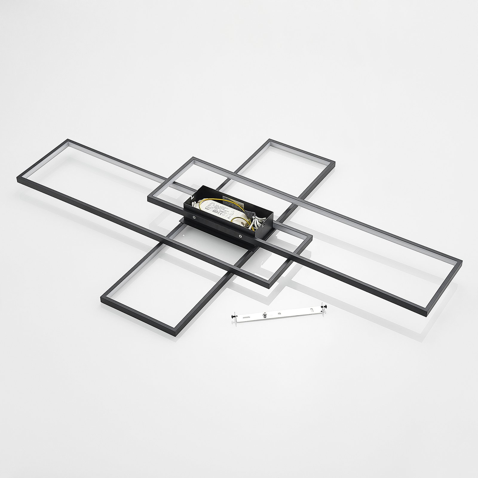 Tetson LED Lámpara de Techo Black - Lindby