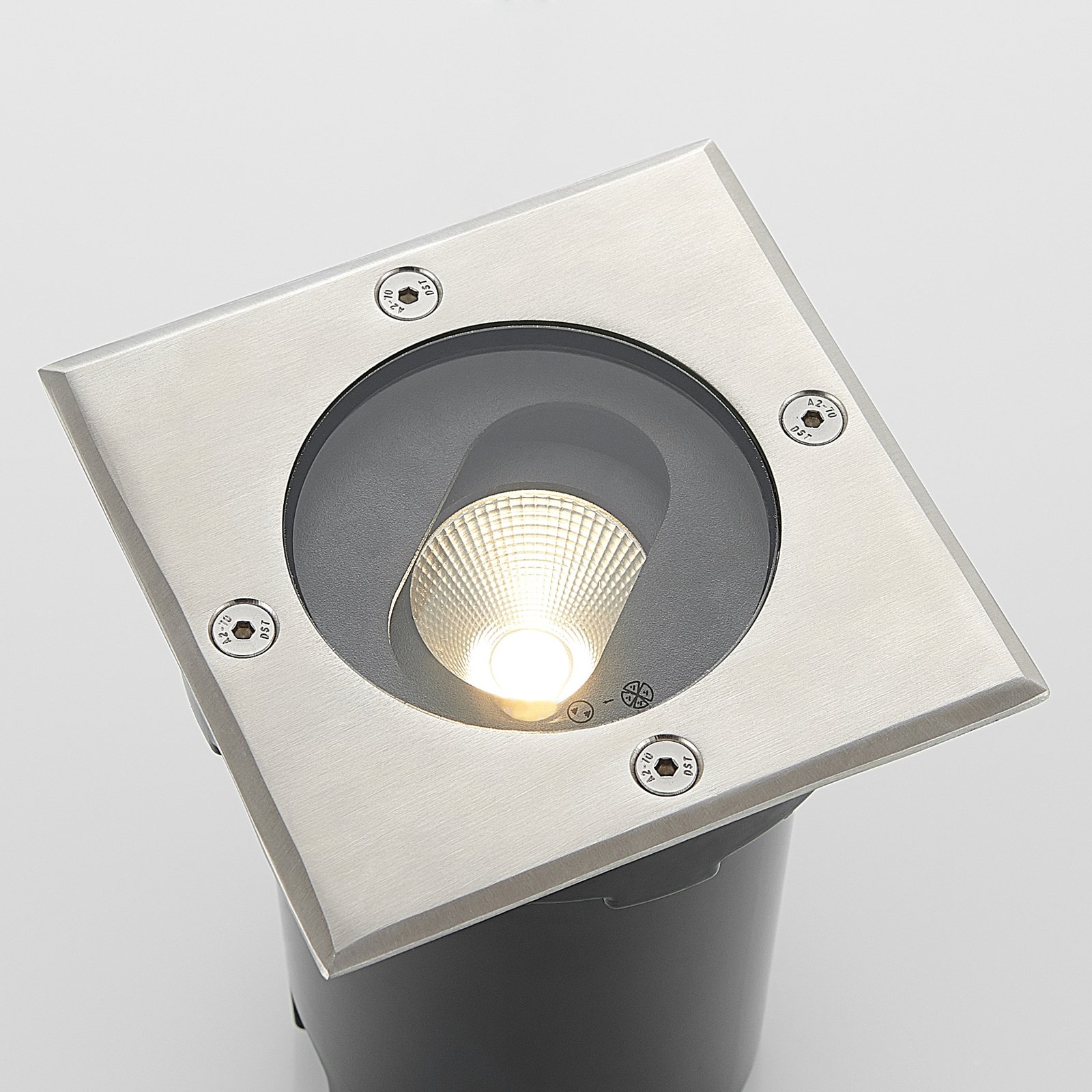 Doris LED Square Nedgrävnings Spot Steel - Lucande