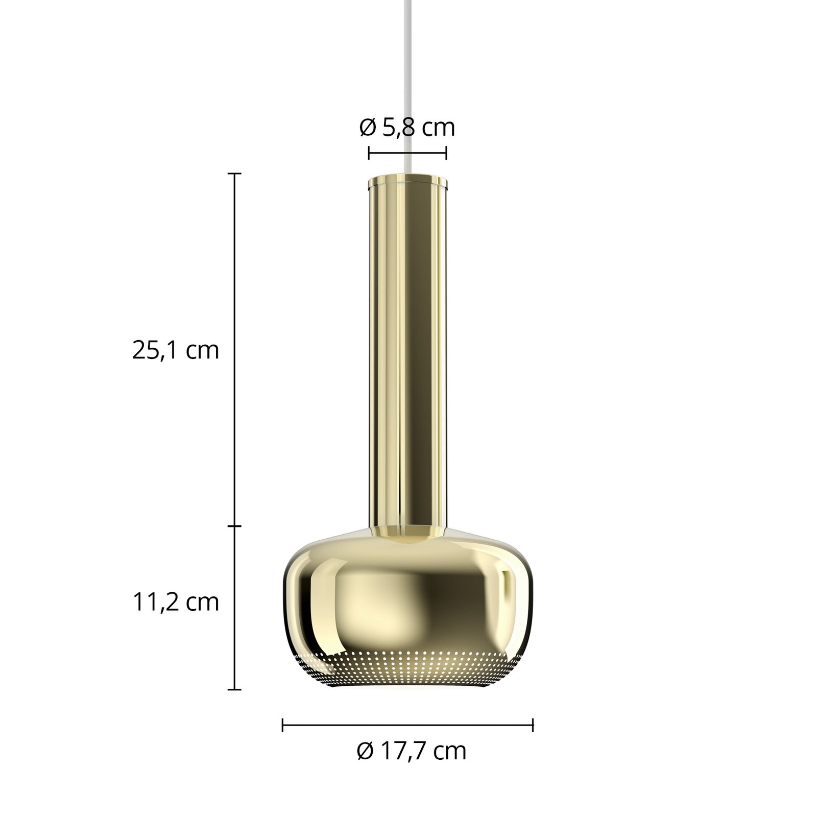VL56 Suspension Polished Brass - Louis Poulsen VL56 Suspension Polished Brass - Louis Poulsen