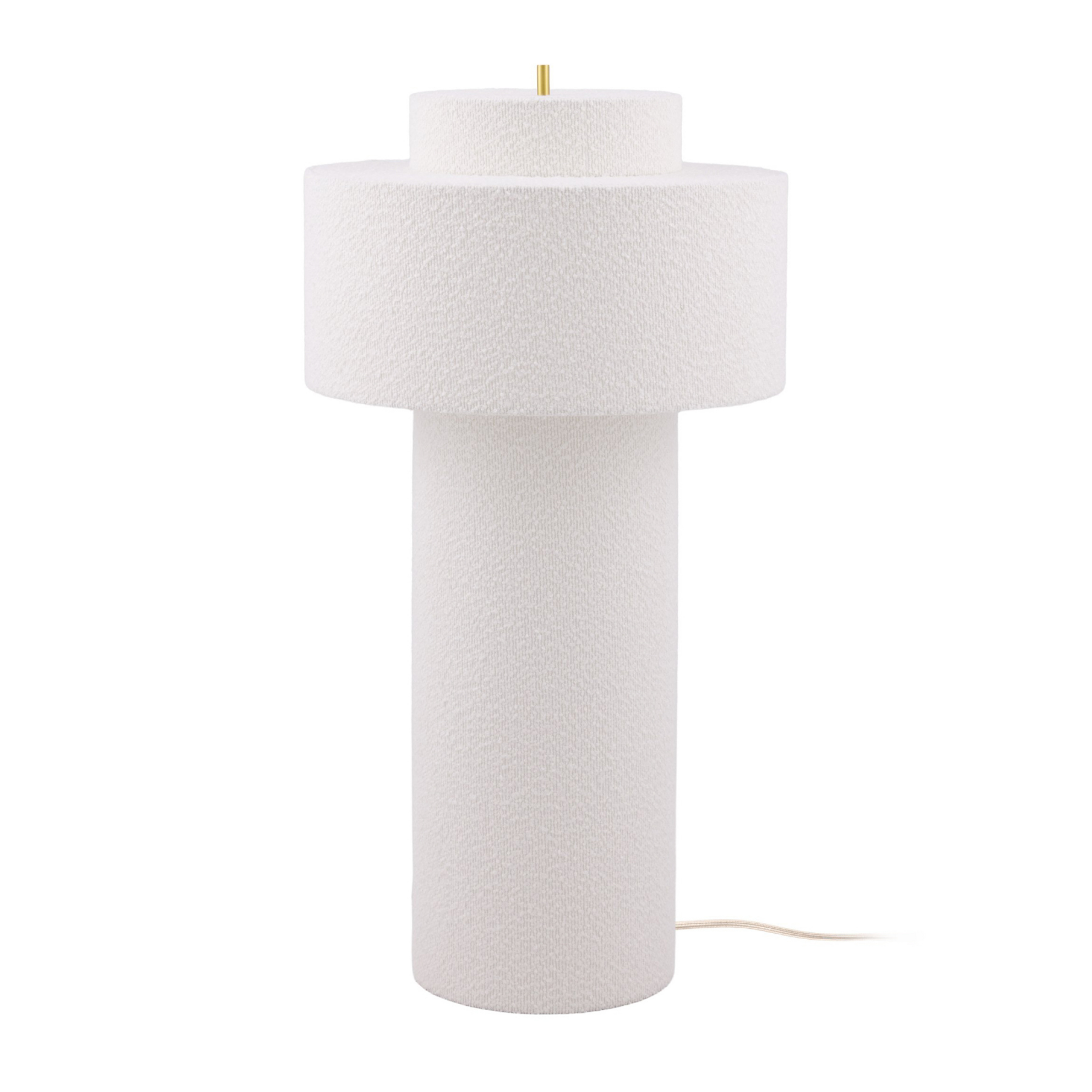 Candeeiro de pé Noah, branco, altura 88 cm, tecido - Globen Lighting