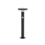 Kalen LED-sokkellykt med solcelle, svart, metall, 50 cm, bevegelsessensor –