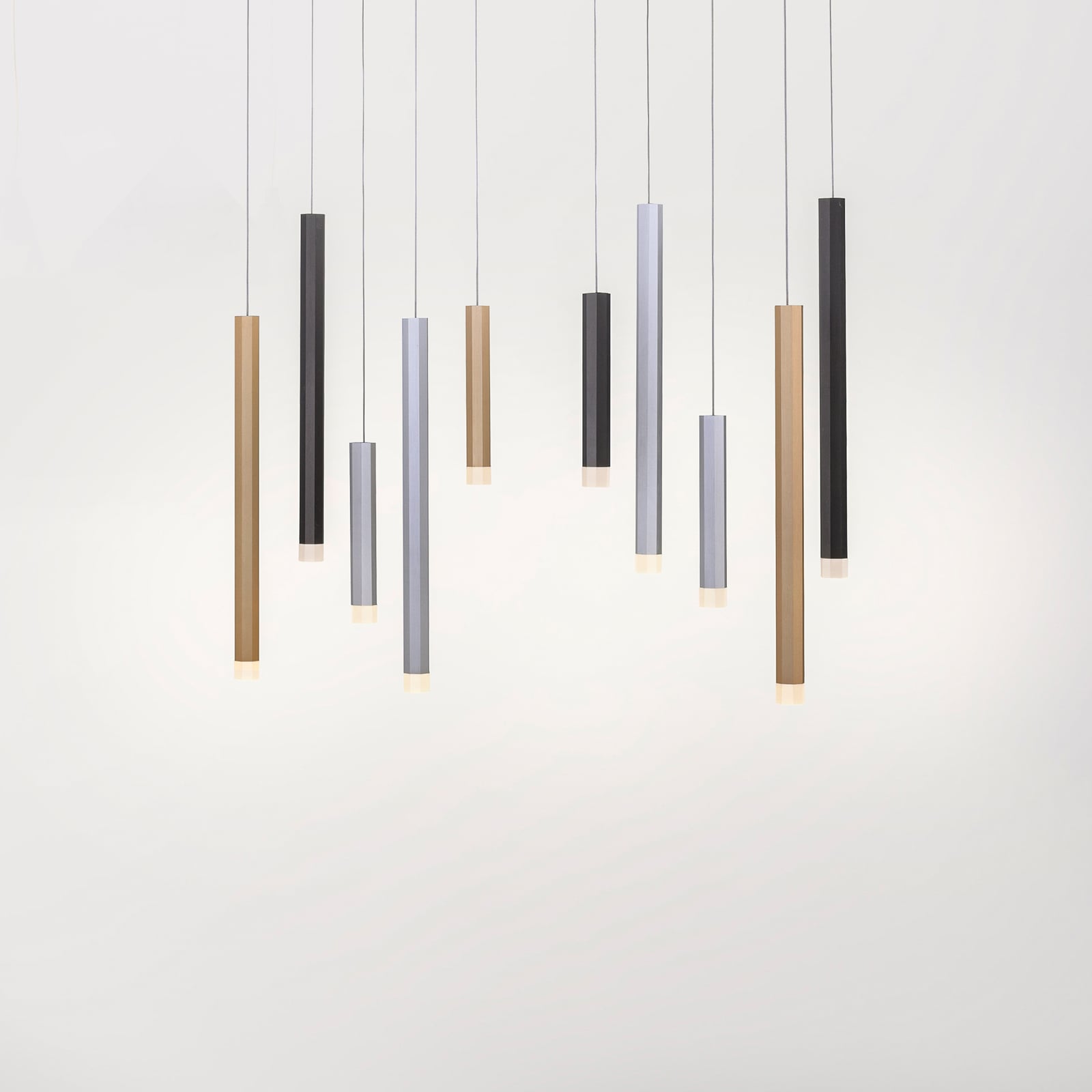 Gemin LED-Pendelleuchte, bunt, 10-flammig - PURE Gemin LED-Pendelleuchte, bunt, 10-flammig - PURE