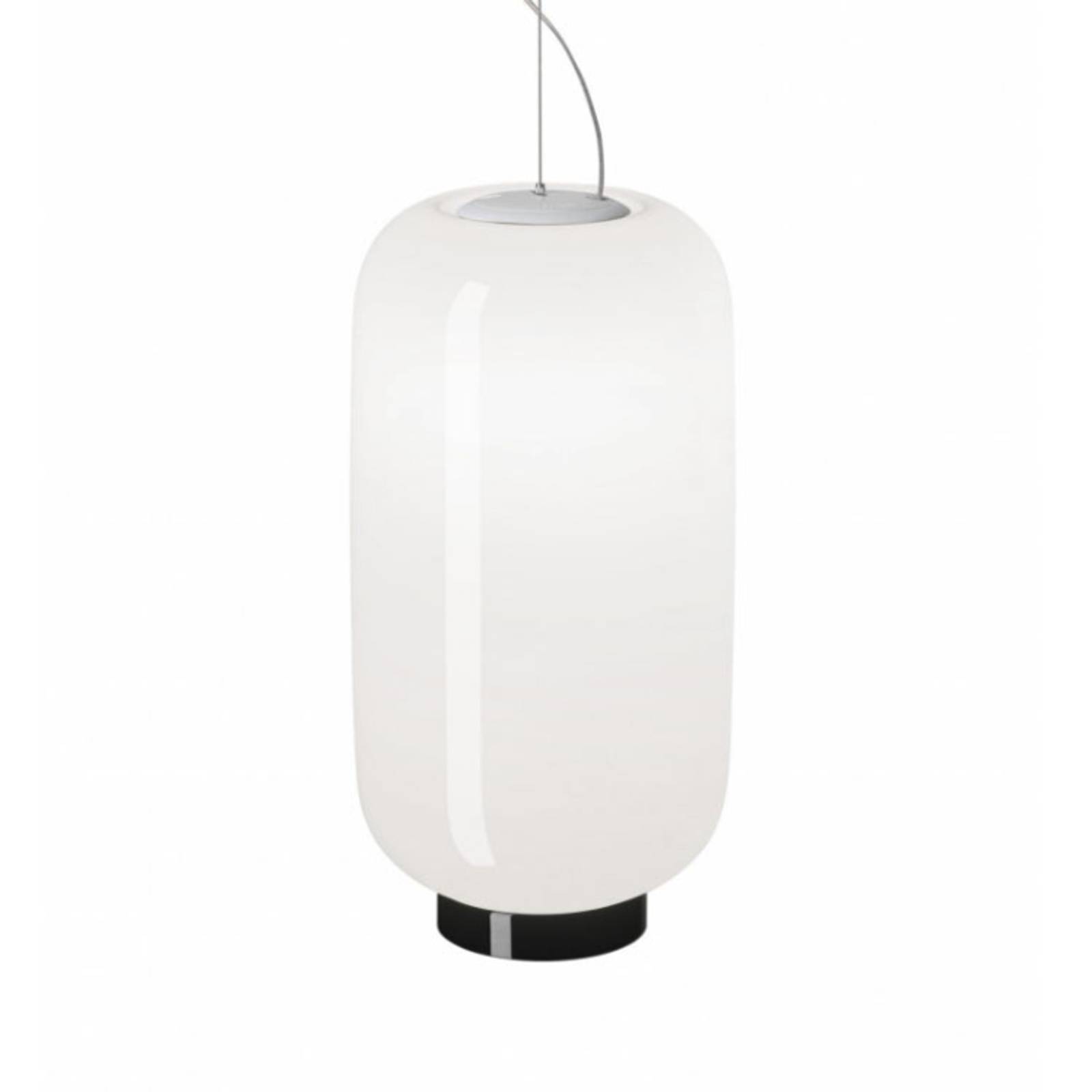 Foscarini Chouchin Reverse 2 E27 LED black/white, for Kitchen, blown glass, E27, 21 W, H: 43 cm