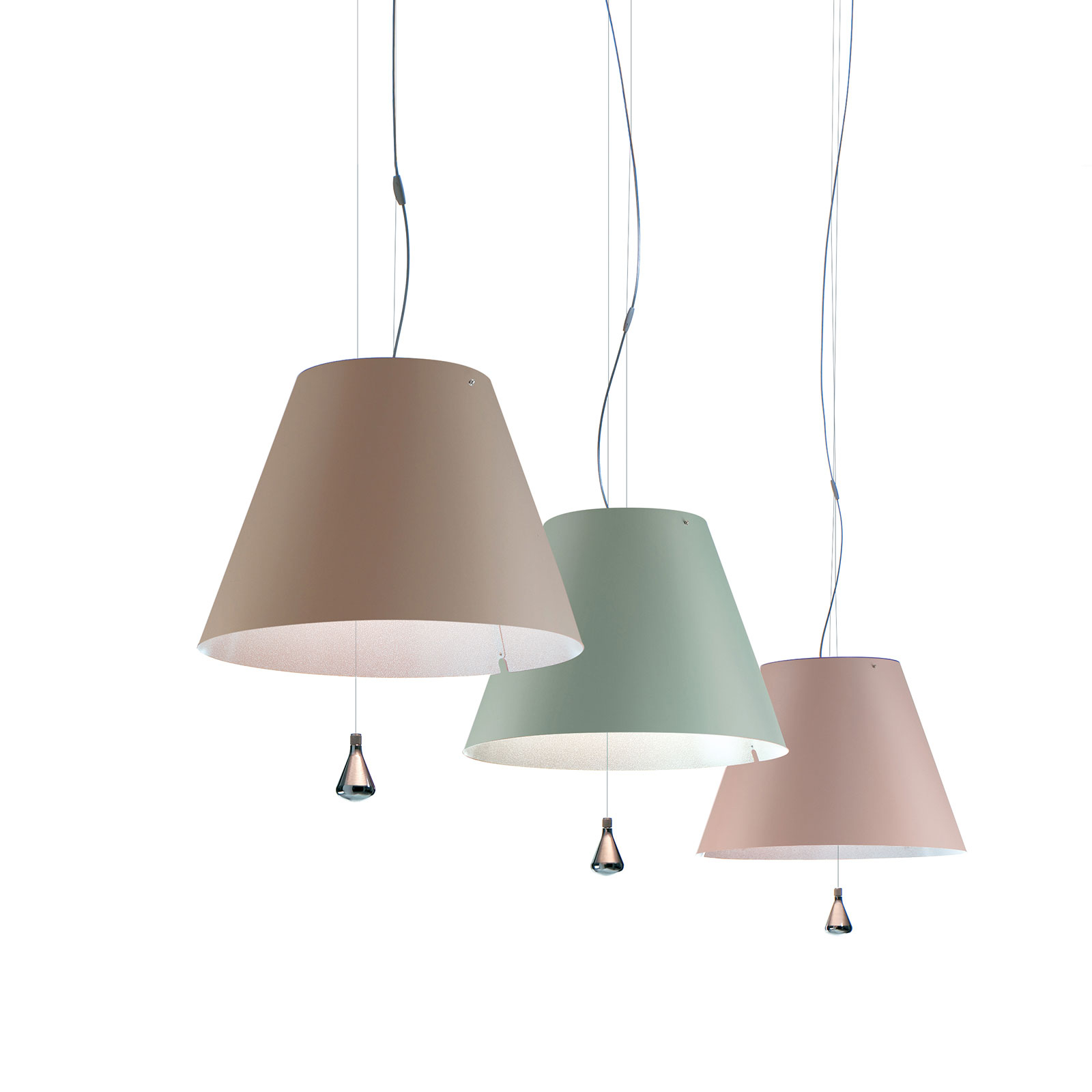 Luceplan Costanza hanging light D13sas, nougat