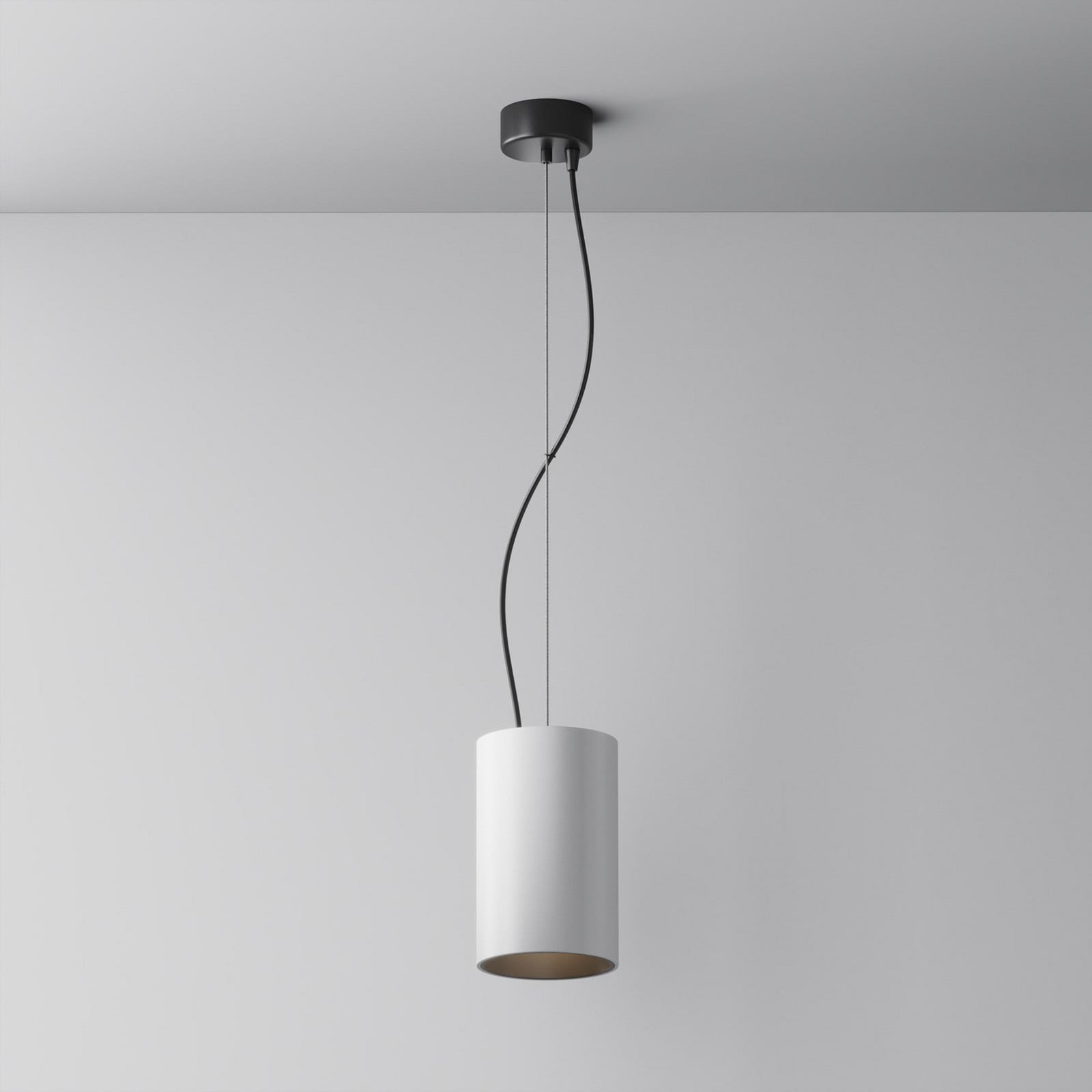 Maytoni lampă suspendată LED Efir alb Ø 105 cm 33 W 38° - Camera de zi / sufragerie - modern - alb negru - Aluminiu