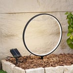 Lindby Lampada con picchetto a terra a energia solare Syrene, 45 cm, nero,