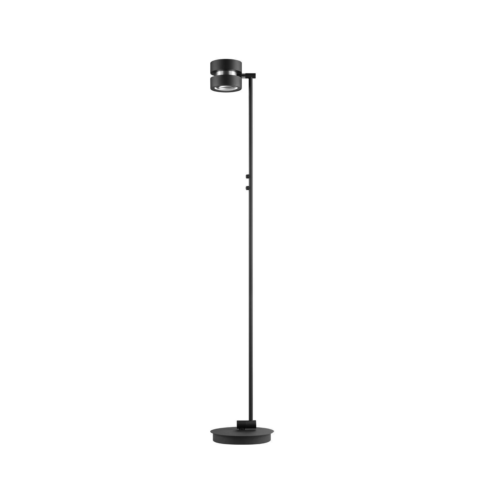 LED álló lámpa Glow-Sphere, magasság 146 cm, fekete, fém