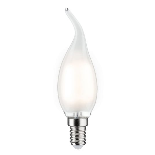 Lampadina a candela "colpo di vento" E14 4,8W 2.700K satinato