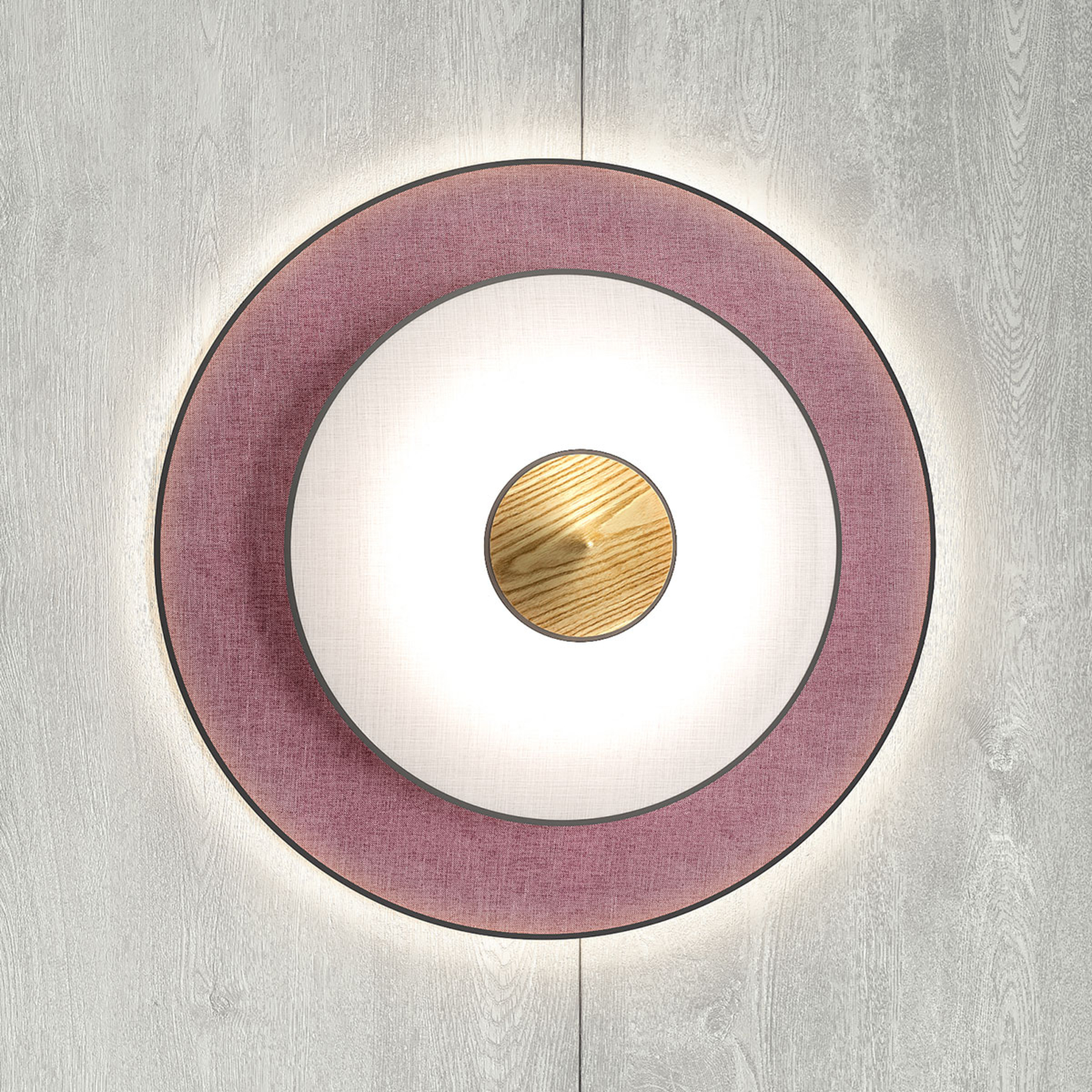 Forestier Cymbal S LED wall light made of textile