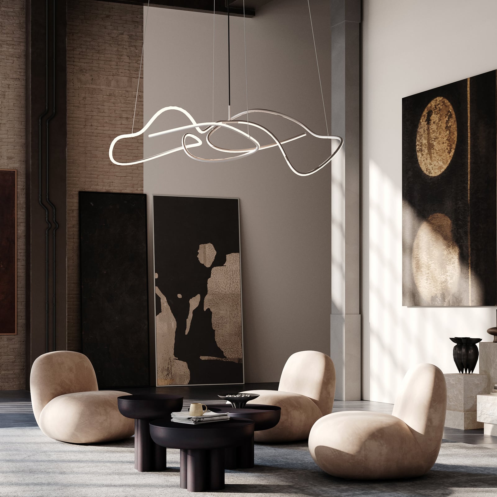 Ghost LED viseća svjetiljka, 155 cm, krom - 101 Copenhagen